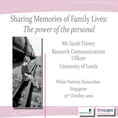 WNR.sg - Sharing Memories of the Family Lives : The Power of the Personal