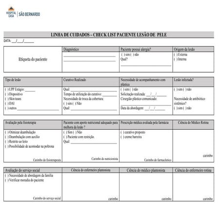DOC 01 CHECK LIST. LINHA DE CUIDADOS PAC LESÃO DE PELE.pdf