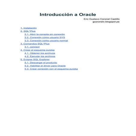 INTRODUCCIÓN A ORACLE SQL