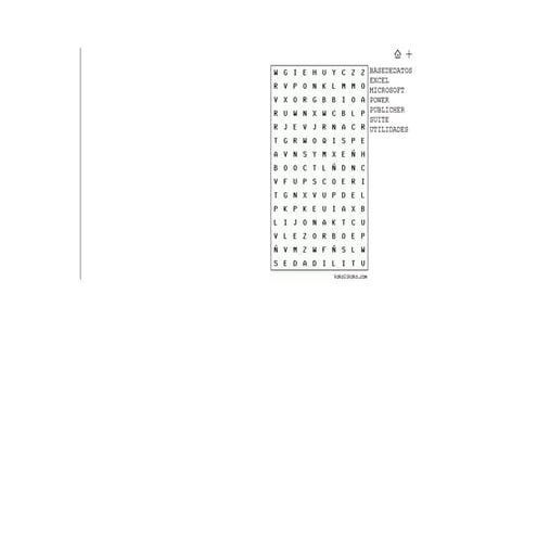 Sopa de letras ofimatica | PDF
