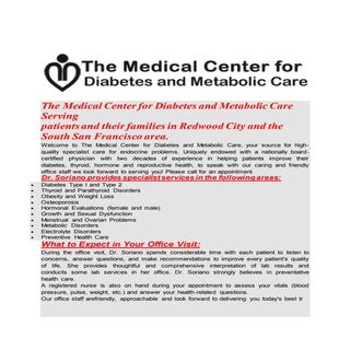 Diabetes consultant Redwood City CA...