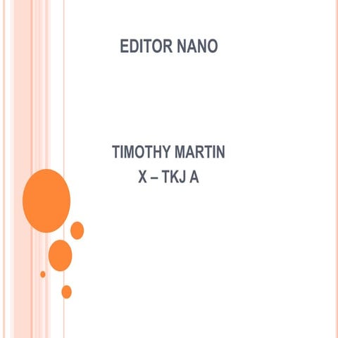 Text Editor Nano