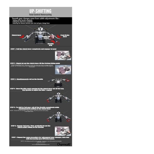 Upshifting (Gear-shifting) on a motorcycle | PDF