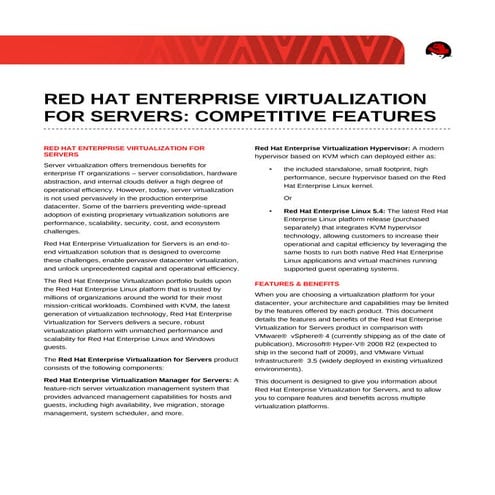 Doc103 Red Hat Comparison Whitepaper
