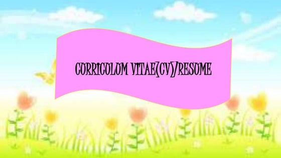 contoh resume menarik dan simple | PPTX