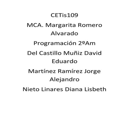 Ejemplos de codigos c++ | DOCX