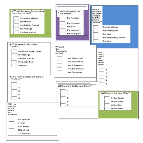 Exercise  on giving directions 
