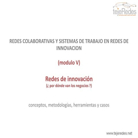 Doc 5 redes de innovacion