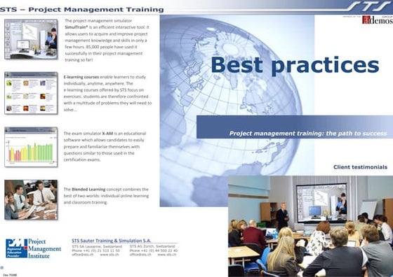 Project management simulator SimulTrain | PDF | Workshops and Classes ...