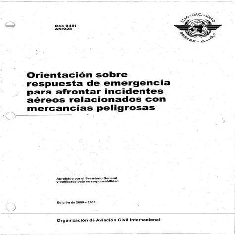 Doc 9481 Orientación respuesta emegencia incidentes mercancias ...