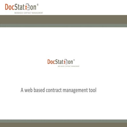 webbased contract management tool