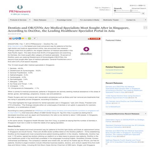 DocDoc Press Release 2/7/2013