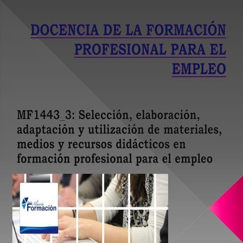 Ejercicios Módulo 2. Curso Docencia de la FP para el empleo | PPTX