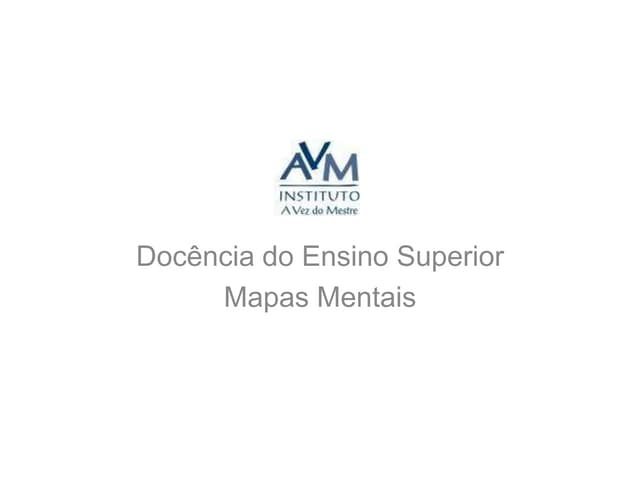 Mapas Mentais: Docência do Ensino S...