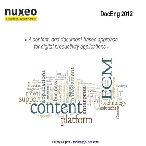 A Content- and Document-based Approach for Digital Productivity Applications