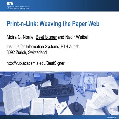 Print-n-Link: Weaving the Paper Web