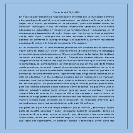 Docente del siglo xxi