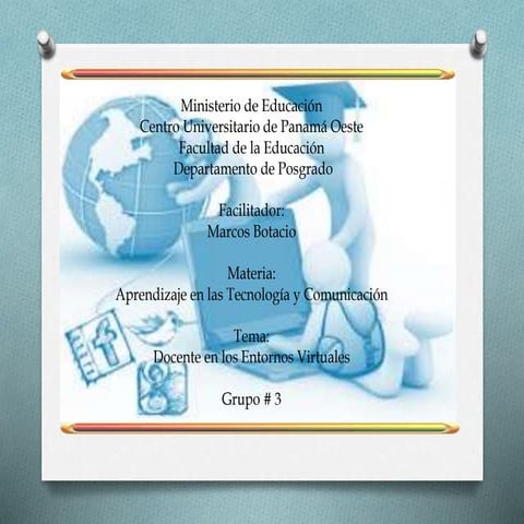 Docentes en entronos virtuales, grupo 3