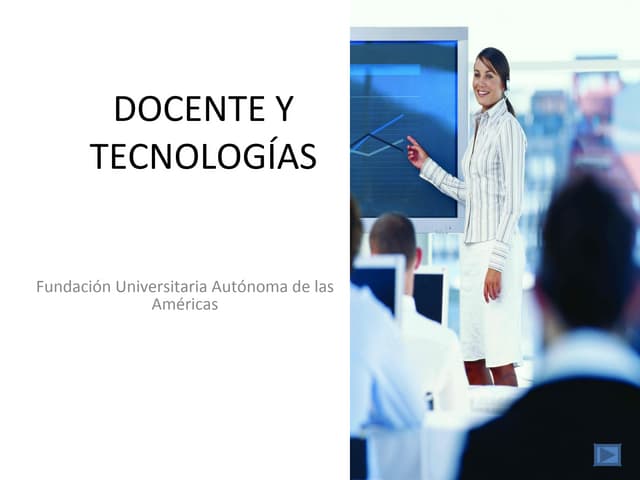 Docente y tecnologías
