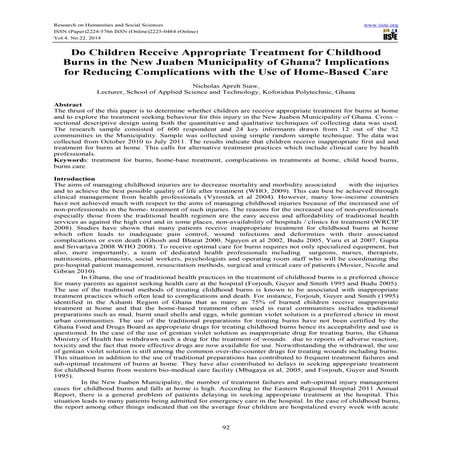 Do children receive appropriate treatment 