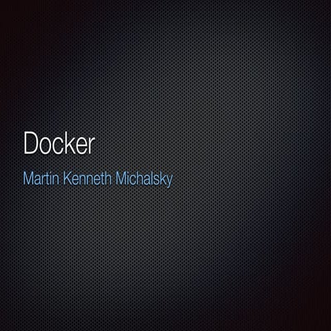 introducción a Docker
