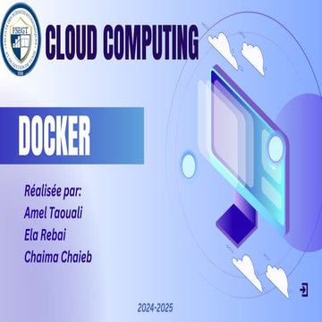 DOCKER presentation for clouf computing.