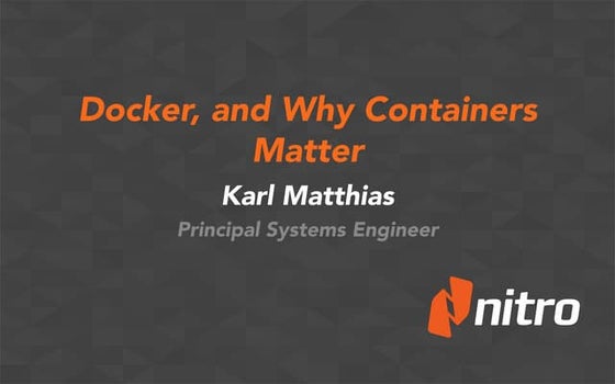 Karl Matthias presentations