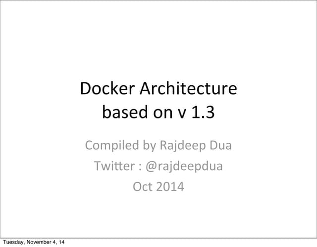 Docker Architecture (v1.3)