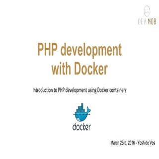PHP development with Docker