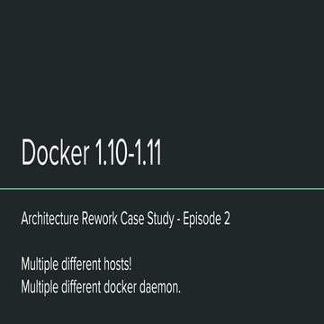 Docker 1.10 1.11