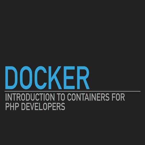 Docker - introduction