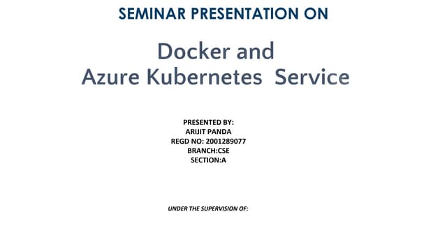 Docker and Azure Kubernetes service.pptx