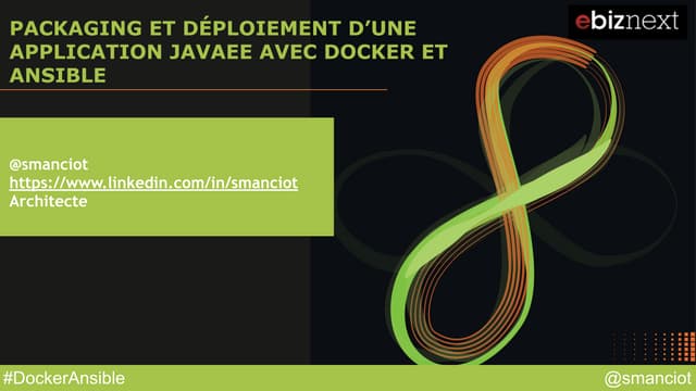 Packaging et déploiement d'une application avec Docker et Ansible @DevoxxFR 2015