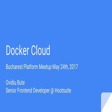 Docker Cloud
