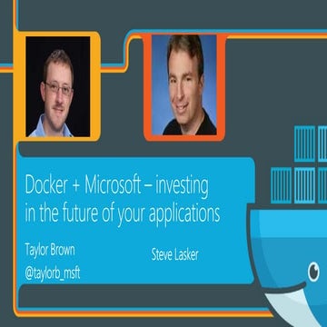 DockerCon 2017 - Ecosystem track presentation