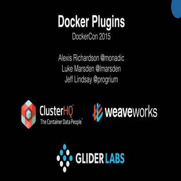 Dockercon plugins session