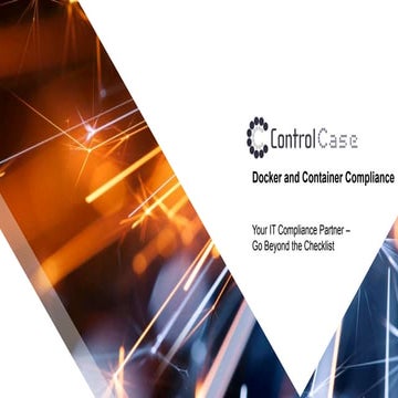 Docker container webinar final