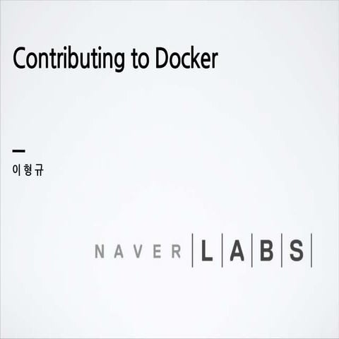 Docker contribution slideshare