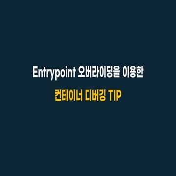 entrypoint 오버라이딩