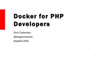 Docker for Developers