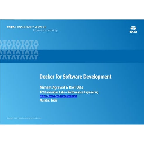 Docker for Software Development | PPT