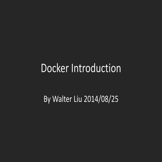 Docker introduction