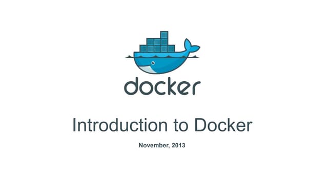 Docker introduction