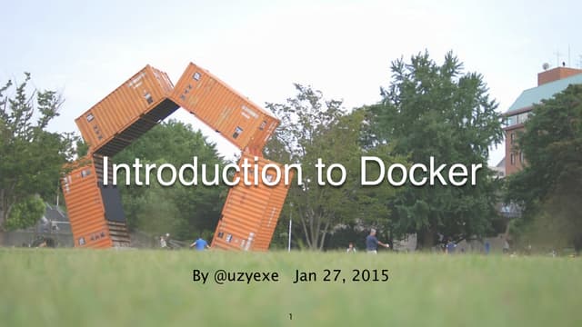 2015-01-27 Introduction to Docker
