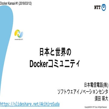 日本と世界のDockerコミュニティ