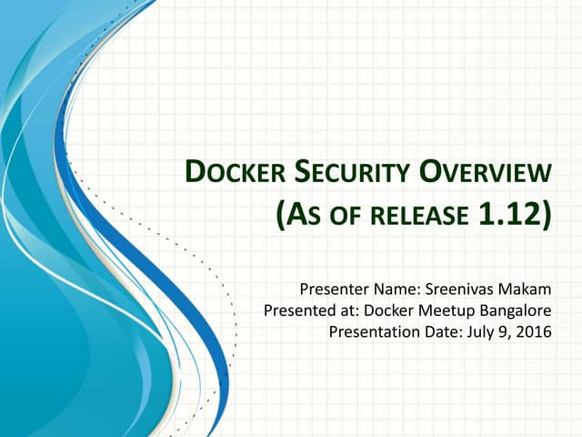 Docker Security Overview