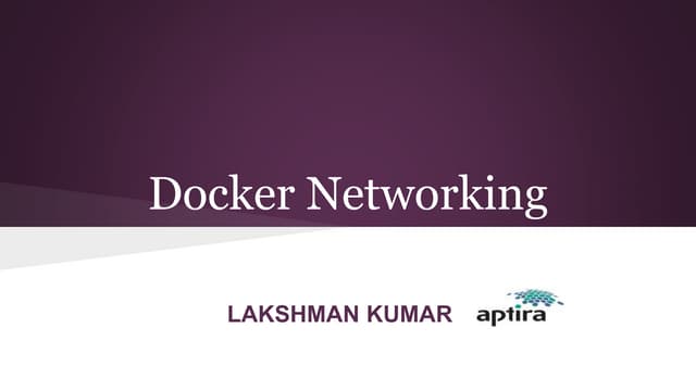 Docker networking