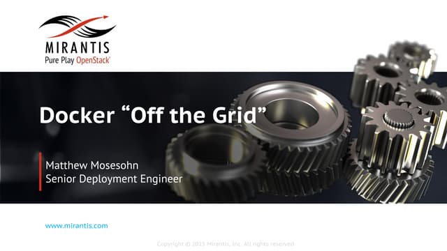 Docker off the grid