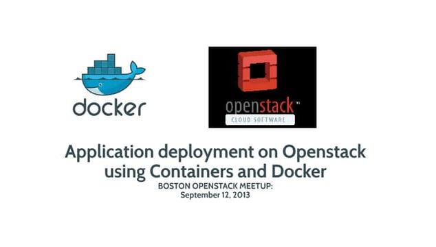 Application Deployment on Openstack