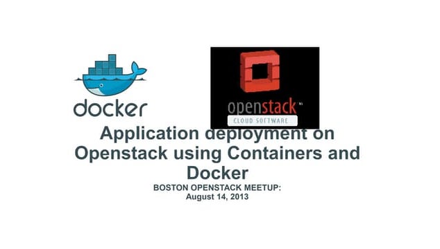 Docker and OpenStack Boston Meetup